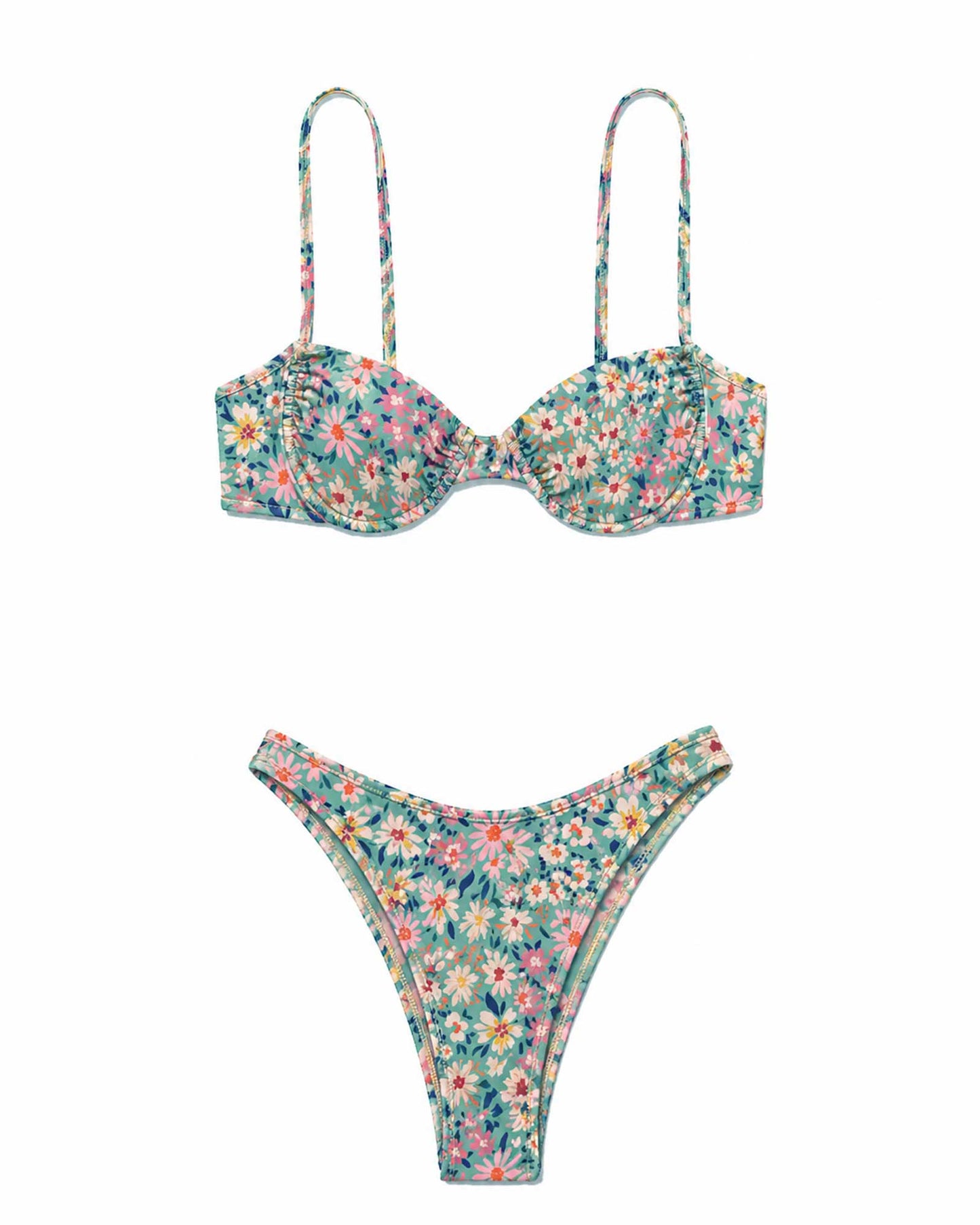 Imagem 0 de Bikini Balconette Poliamida Reciclada Padrão Flores