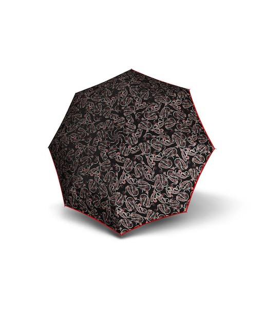 Imagem 0 de Guarda-Chuva Knirps 878 padão cornucopia em preto e vermelho