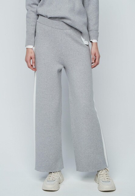 Imagem 0 de Calças com Corte a Direito de Malha com Cintura Elástica