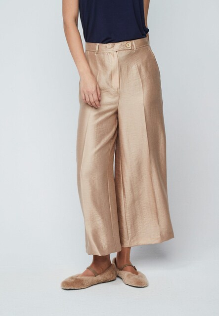 Imagem 0 de Calças Largas com Cintura Elástica e Bolsos Laterais