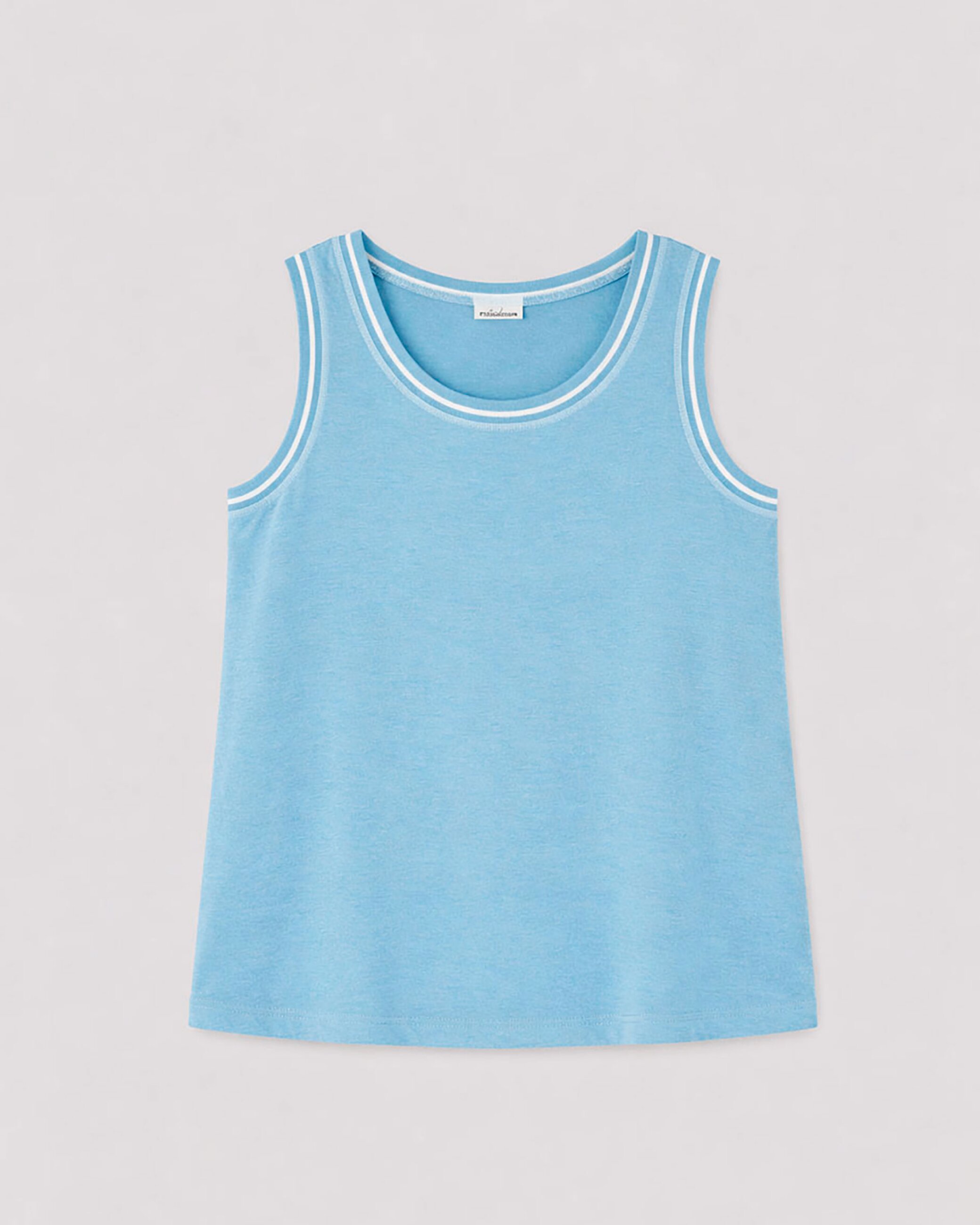 T-shirt de Alças Largas Trenchi Azul-claro-4