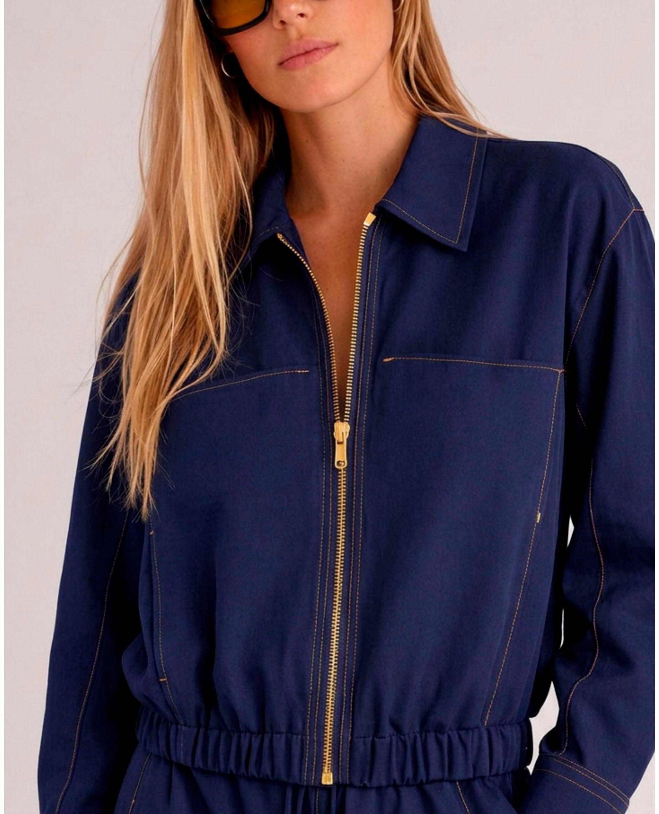 Imagem 0 de Bomber com Fecho Zip e Bainha Ajustada