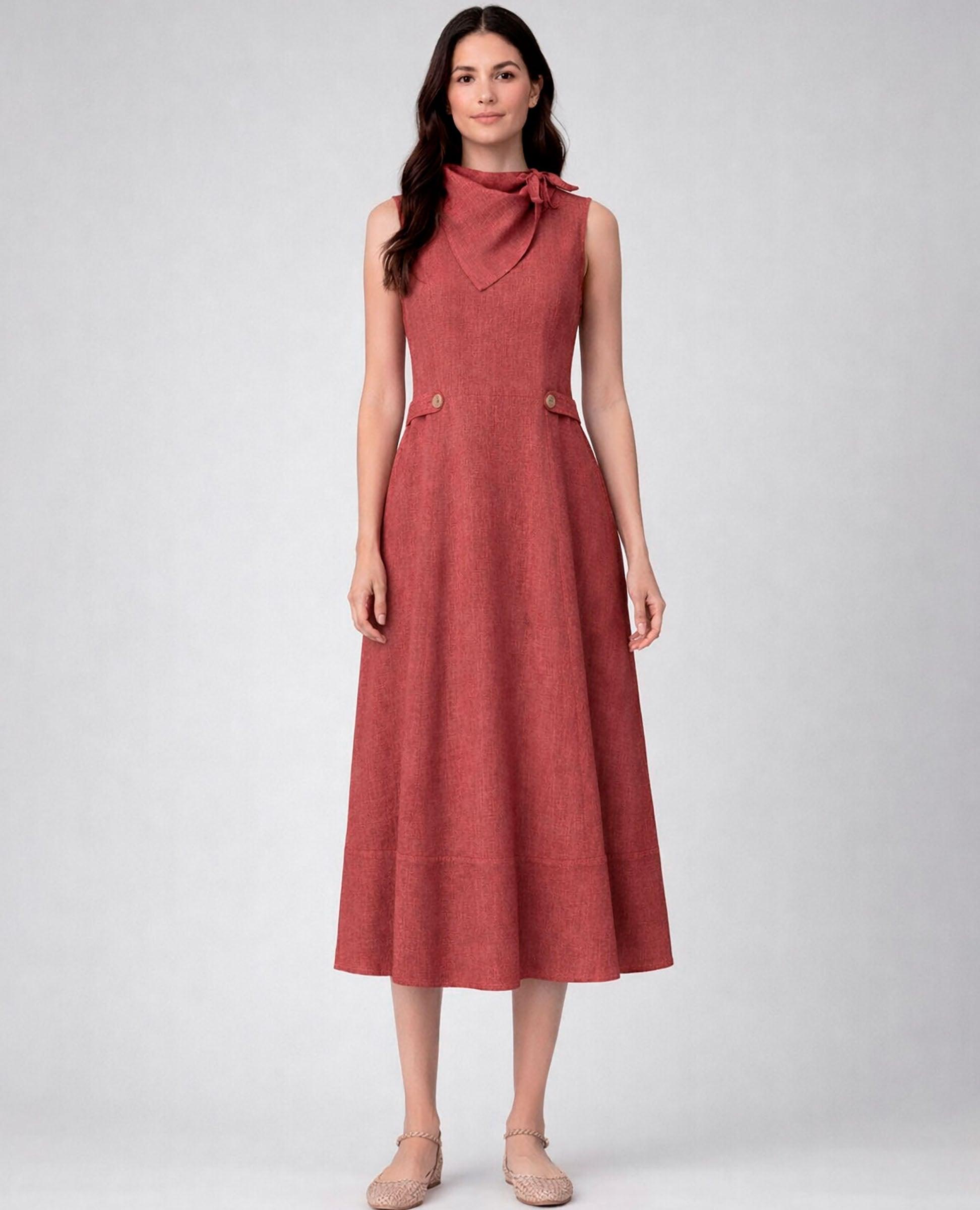 Imagem 0 de Vestido Midi em Denim sem Mangas Iris