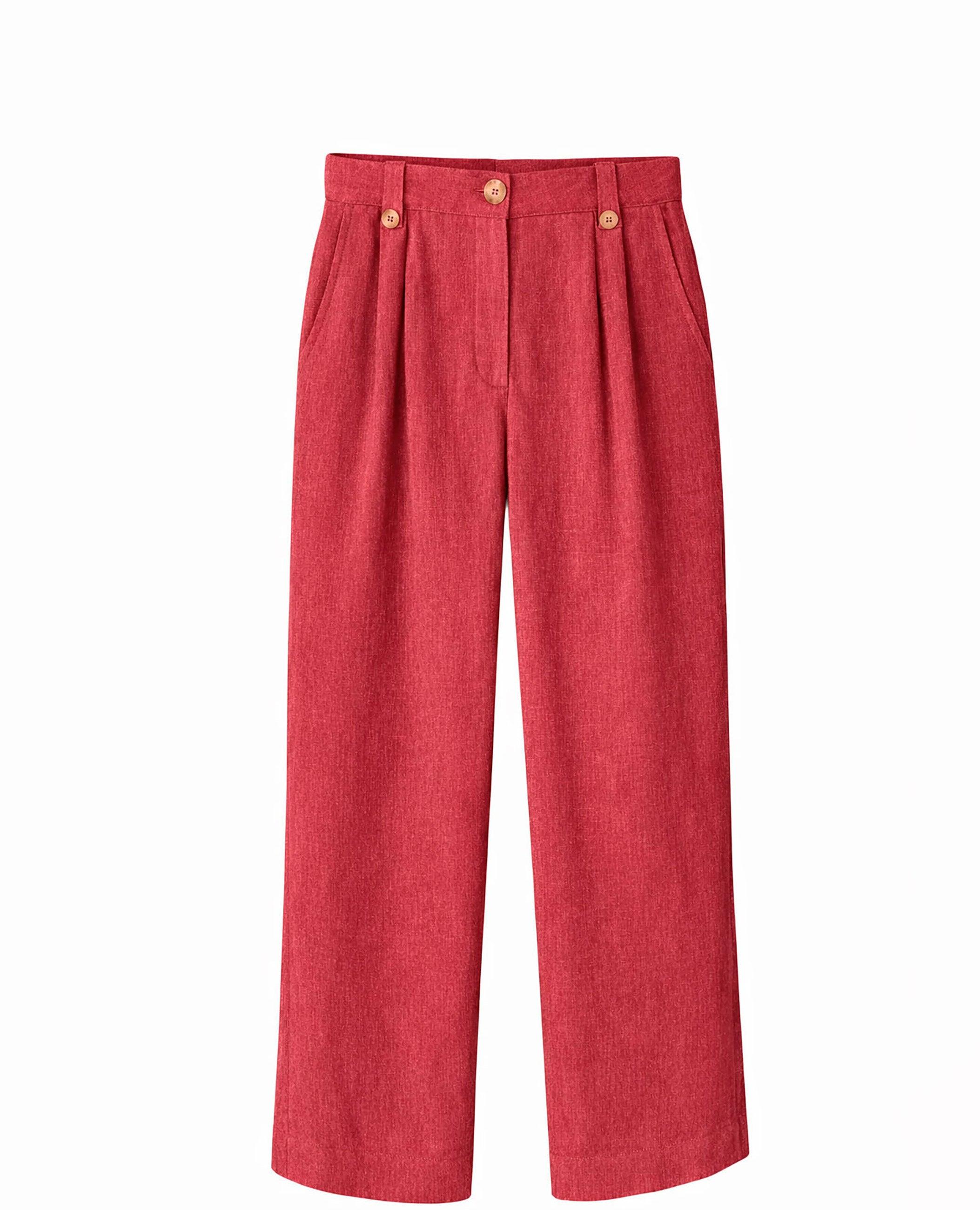 Calças Jeans com Corte a Direito e Bolsos Cargo Iris Telha-4