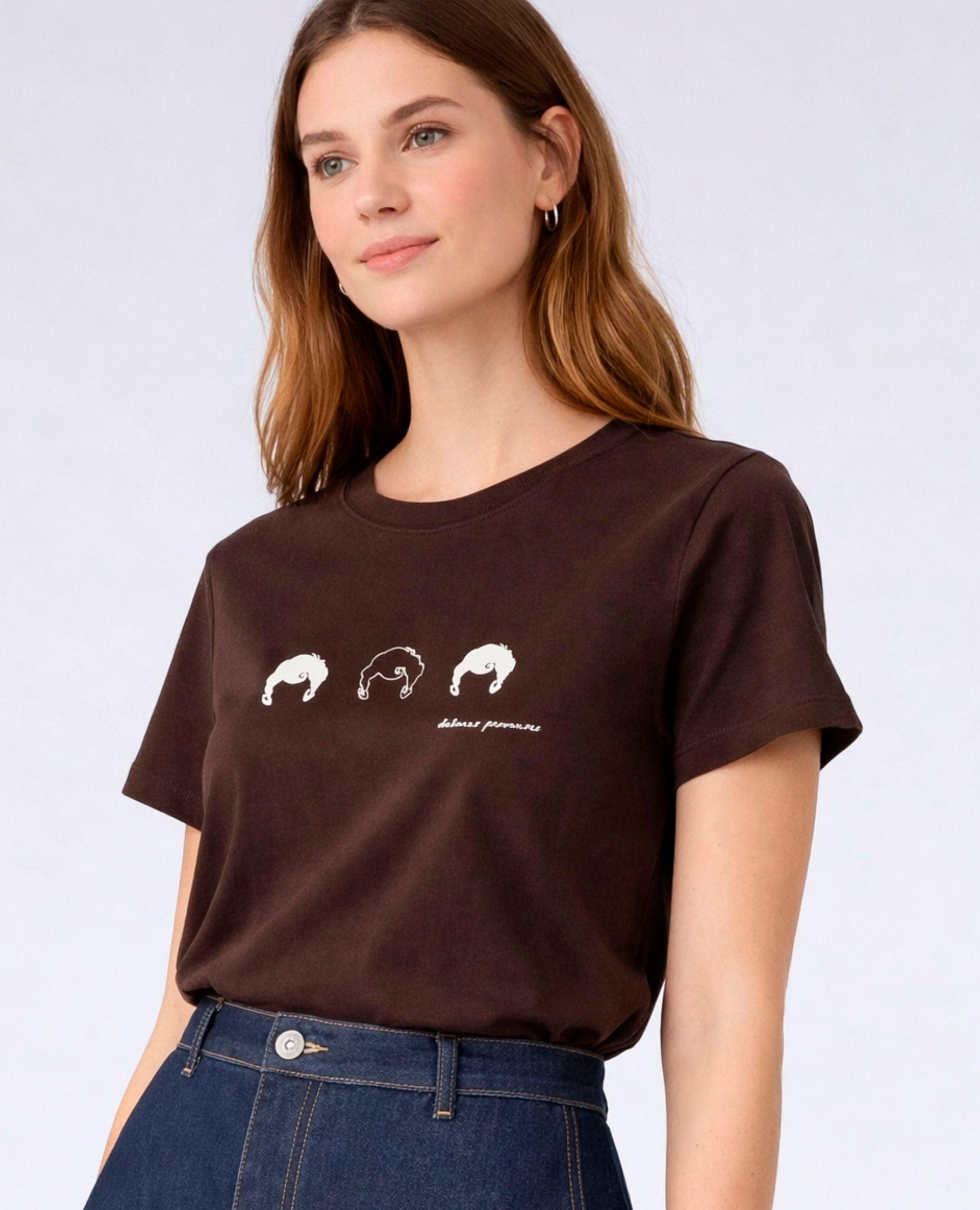 Imagem 0 de T-shirt de Manga Curta Amie com Desenho Frontal