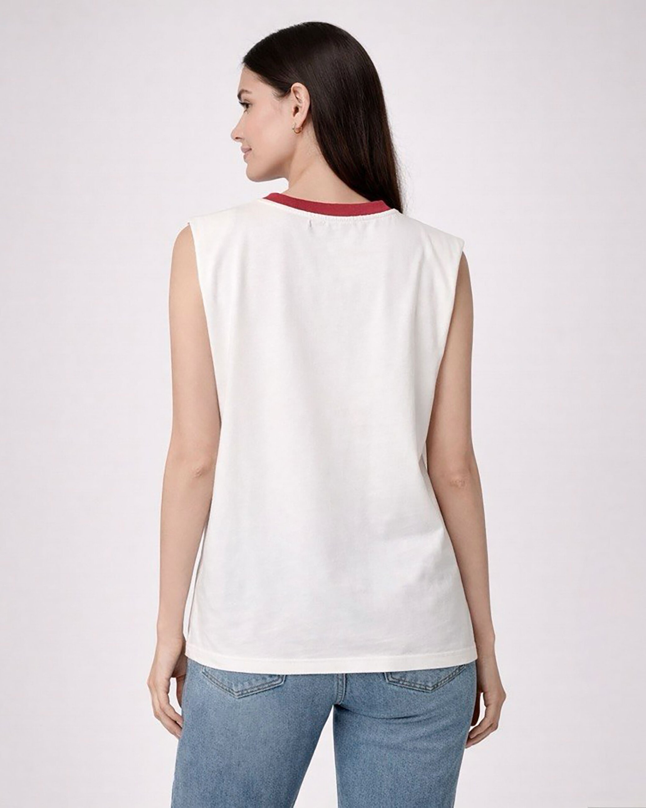 T-shirt sem Mangas Dolores Natural-2