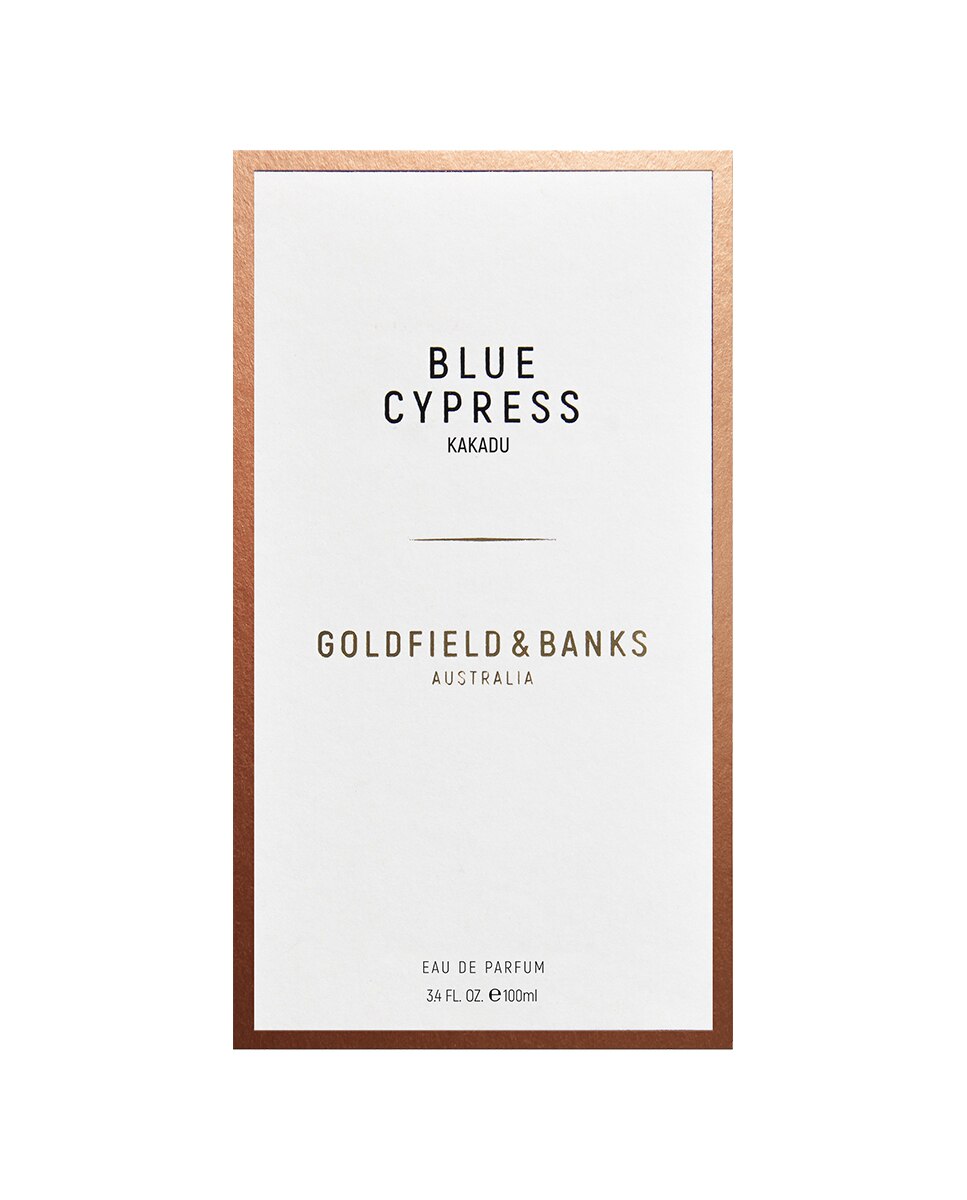 Eau de Parfum Blue Cypress 100 Ml Goldfield & Banks (isolée) 2
