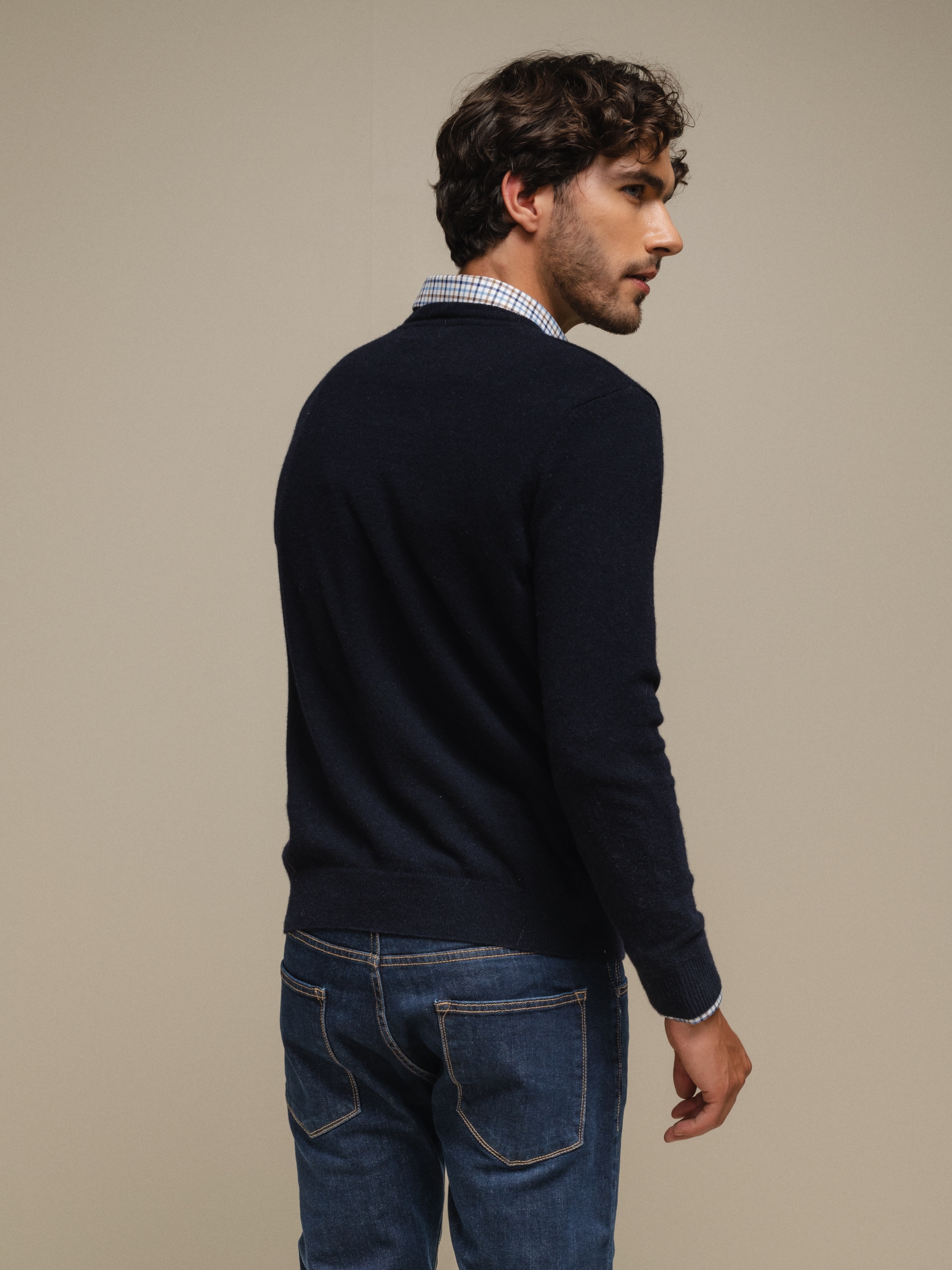 Pullover malha fina com bordado Azul-marinho-6