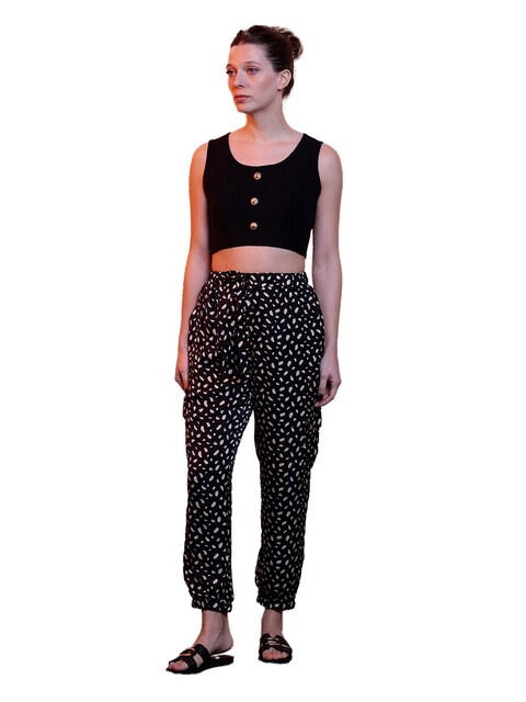 Imagem 0 de Calças jogger estampadas