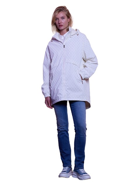 Imagem 0 de Parka comprida estampada