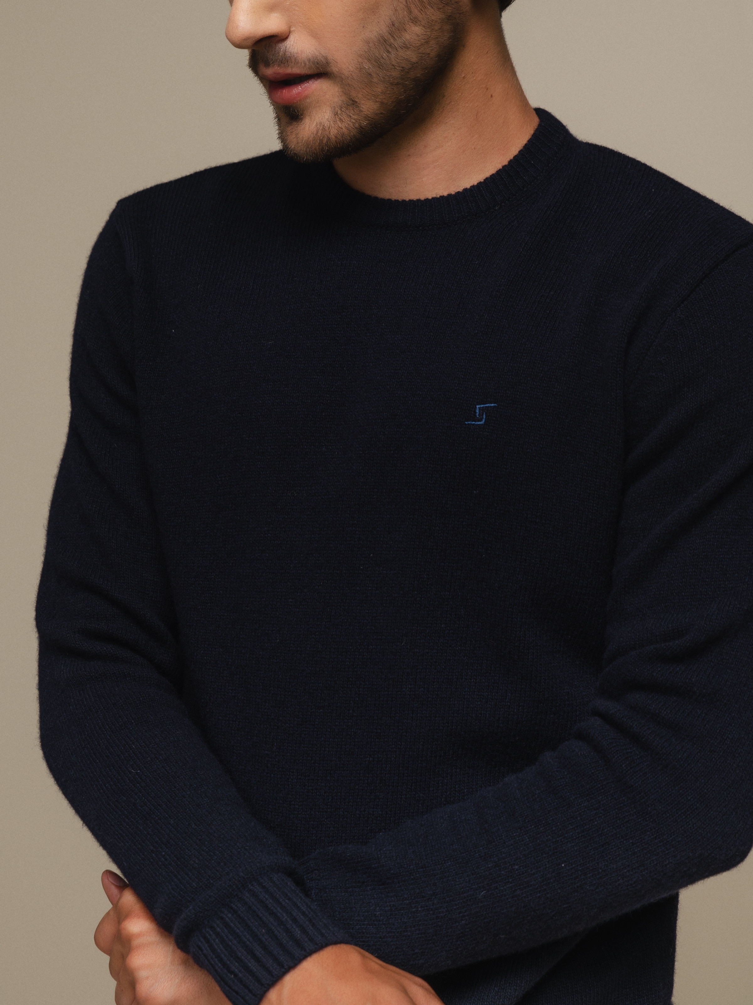 Camisola de malha grossa Azul-marinho-5