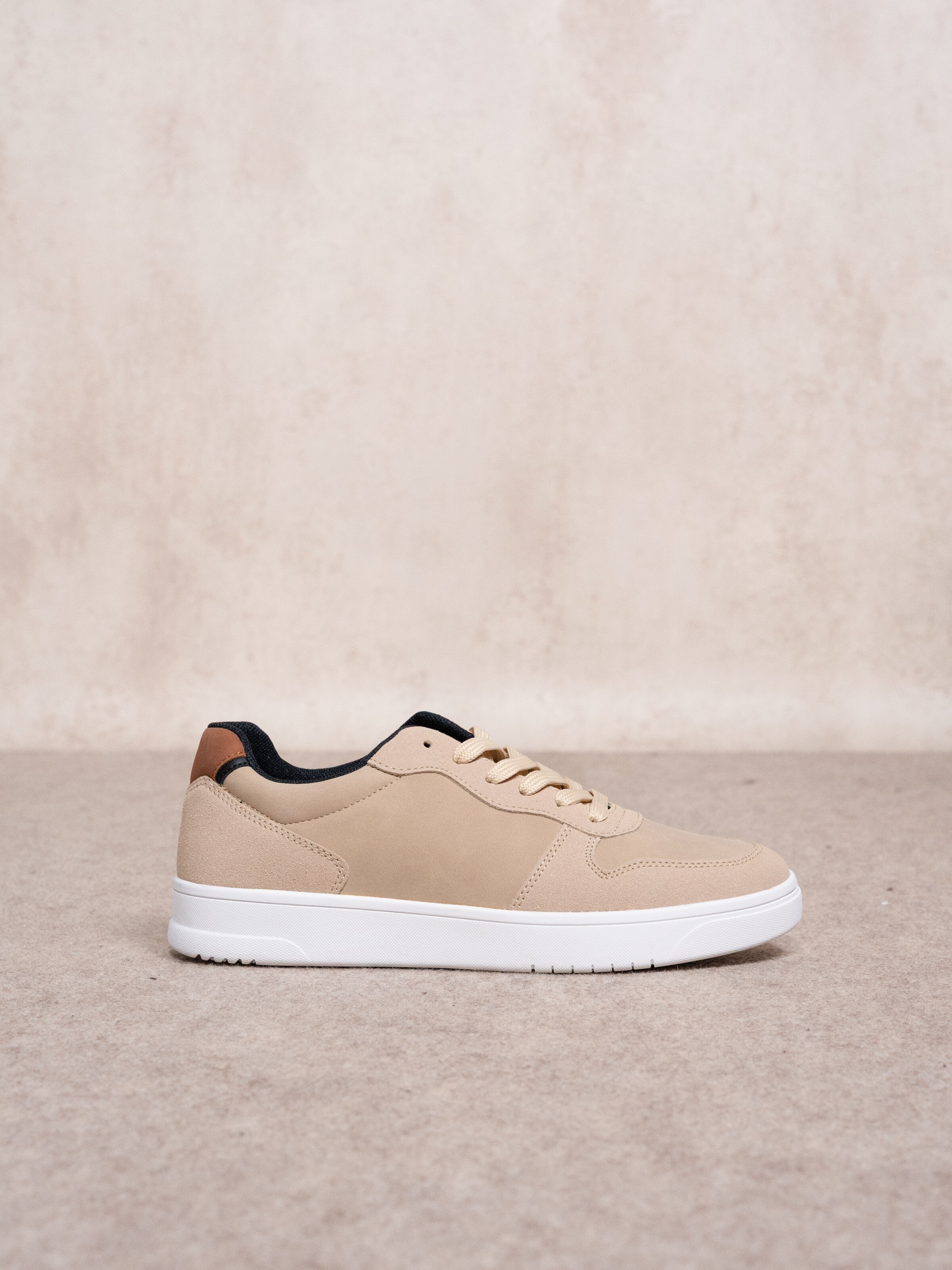 Sapatilhas de tecido Camel-2