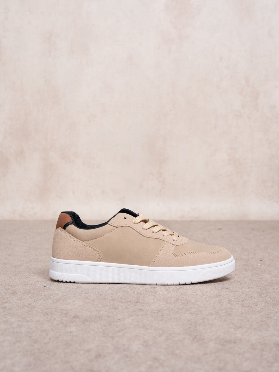 Sapatilhas de tecido Camel-2