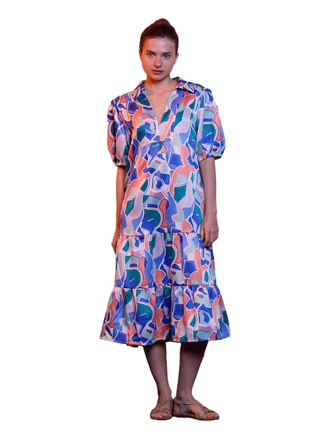 Imagem 0 de Vestido em tencel com laço