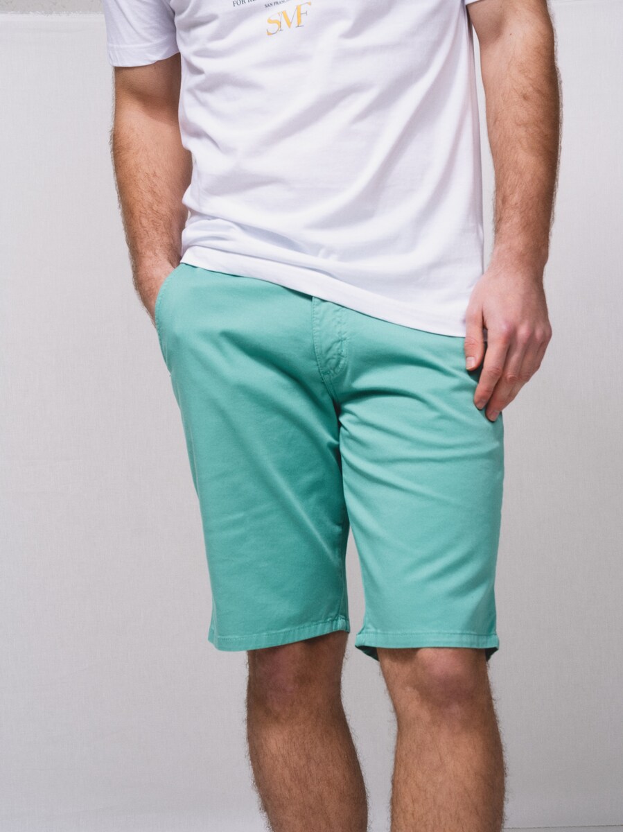 Calções chino Verde-3