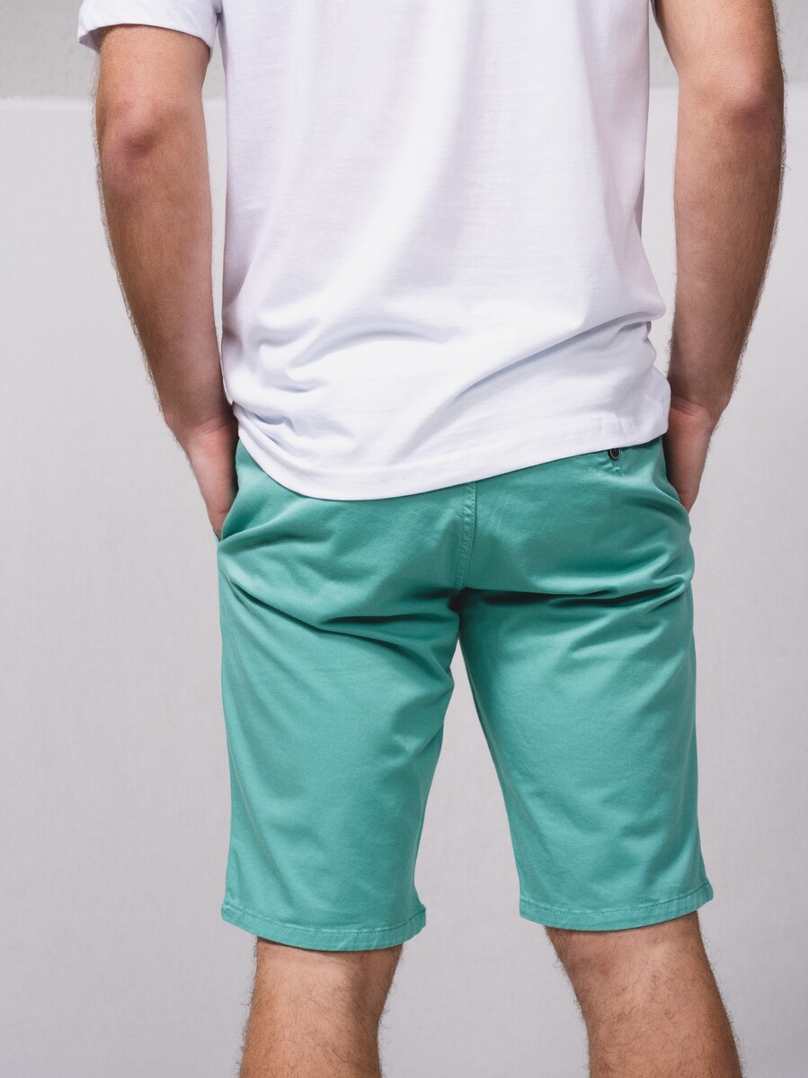 Calções chino Verde-5