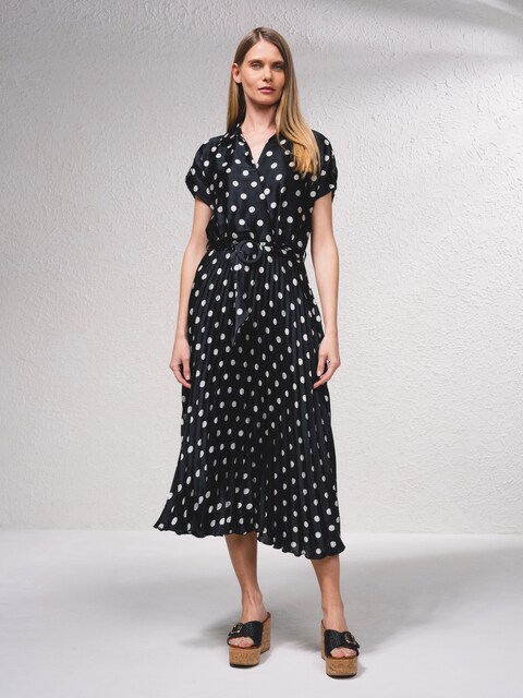 Imagem 0 de Vestido midi com plissado