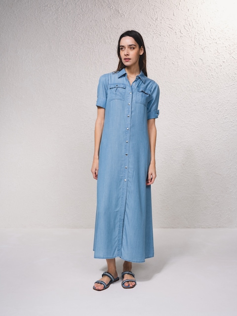 Imagem 0 de Vestido camiseiro em tencel