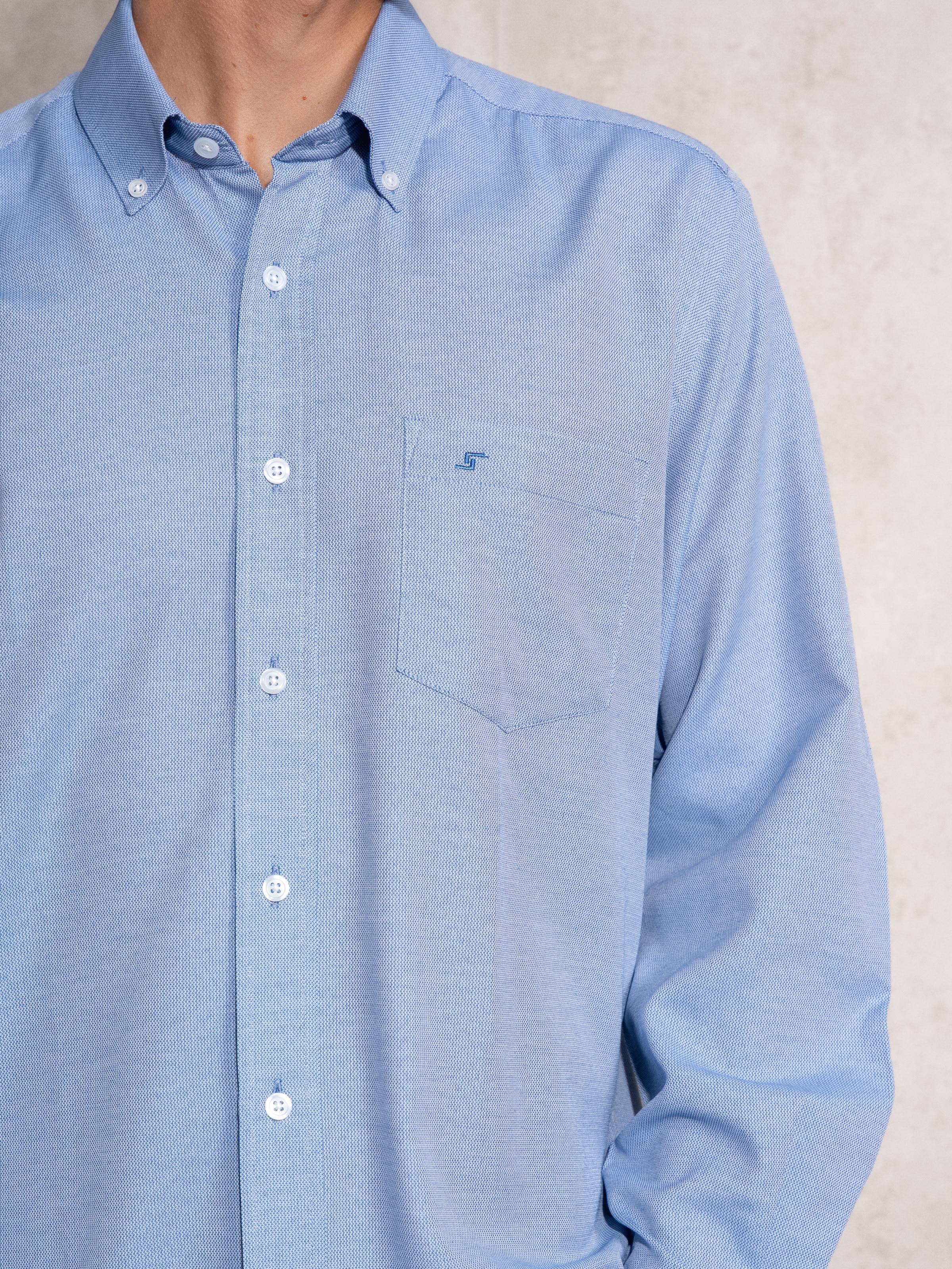 Camisa oxford Azul-5