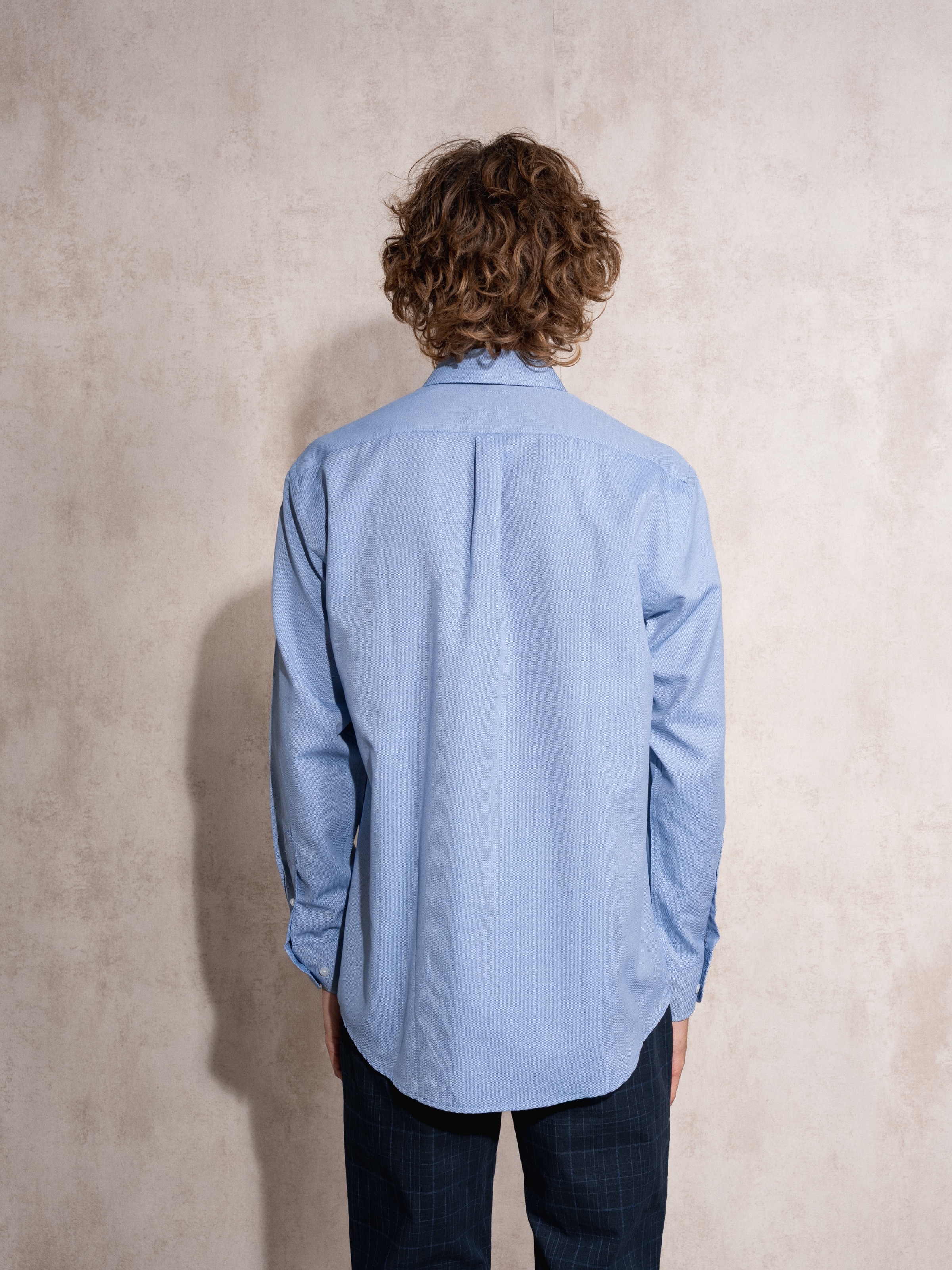 Camisa oxford Azul-6
