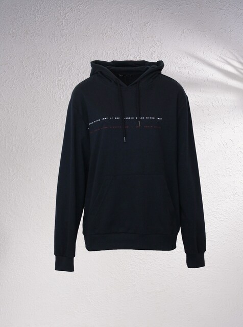 Imagem 0 de Sweatshirt de capuz com texto estampado
