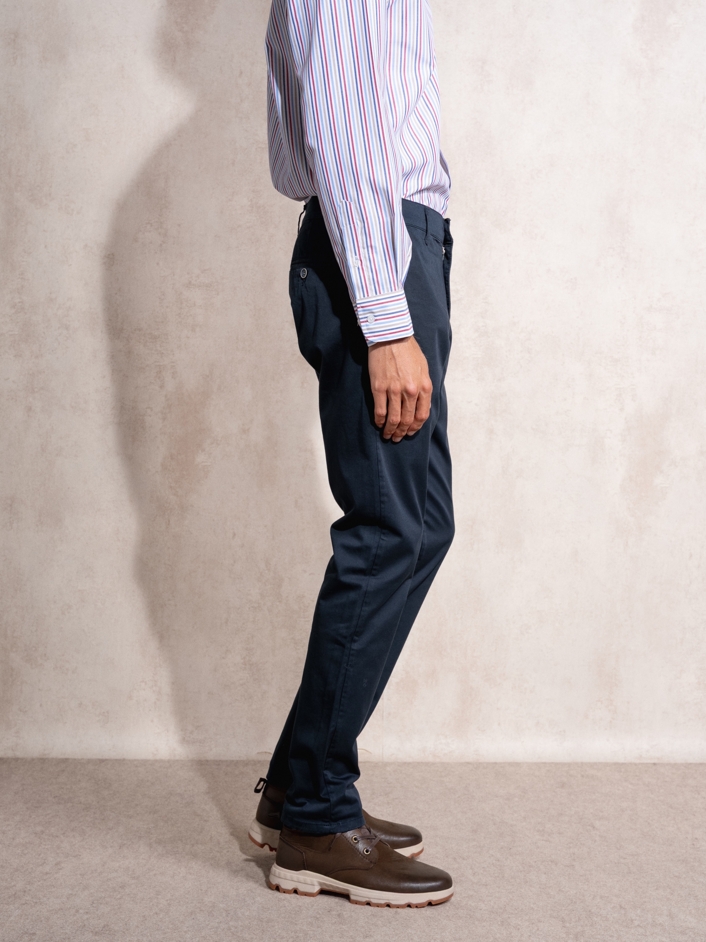 Calças chino skinny fit Azul-marinho-4