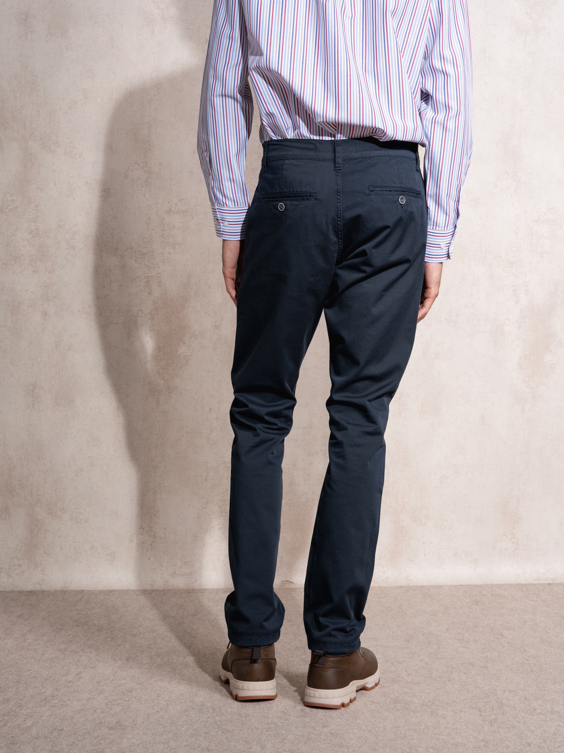 Calças chino skinny fit Azul-marinho-5