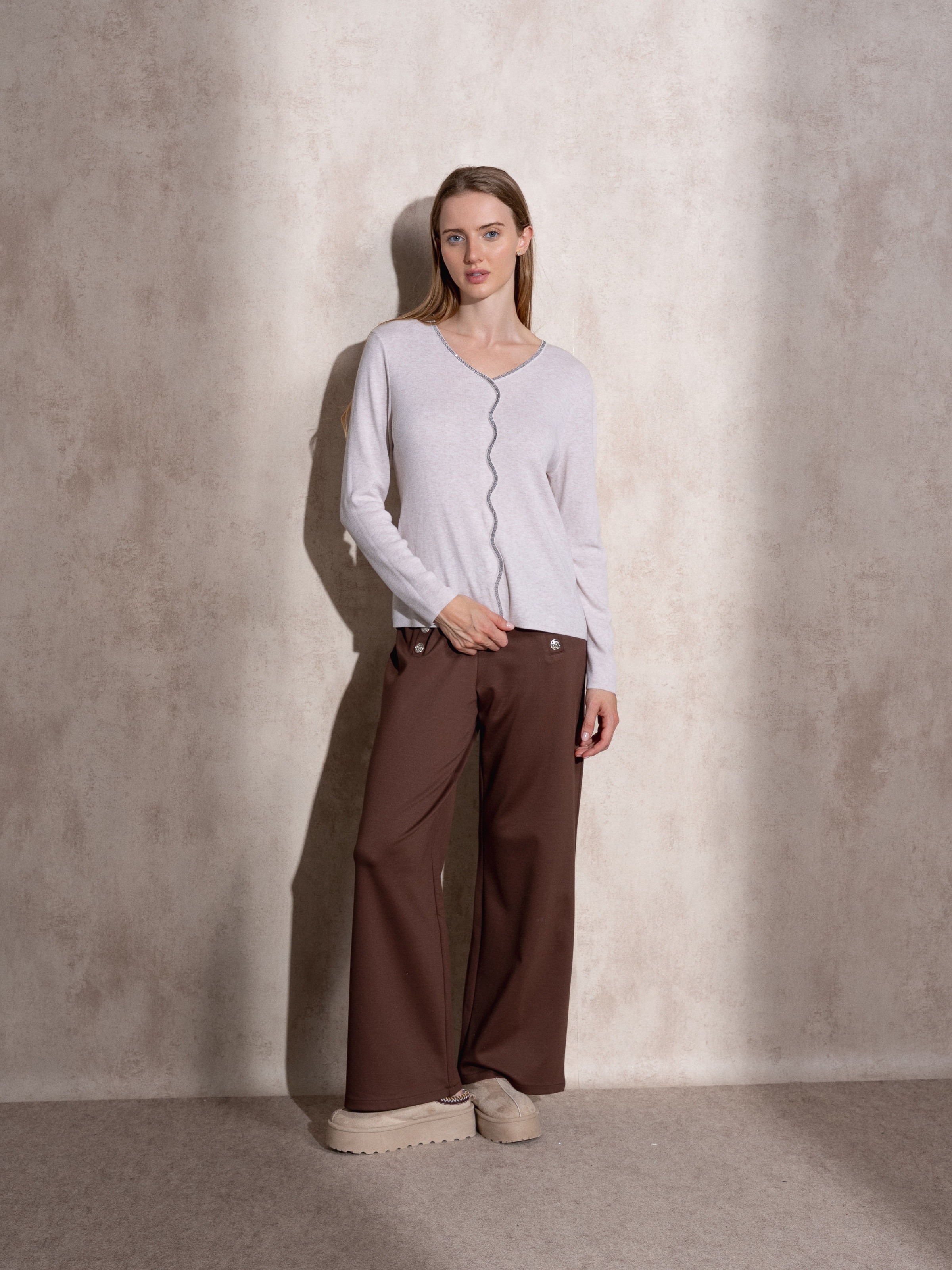 Imagem 0 de Camisola de malha com brilhantes