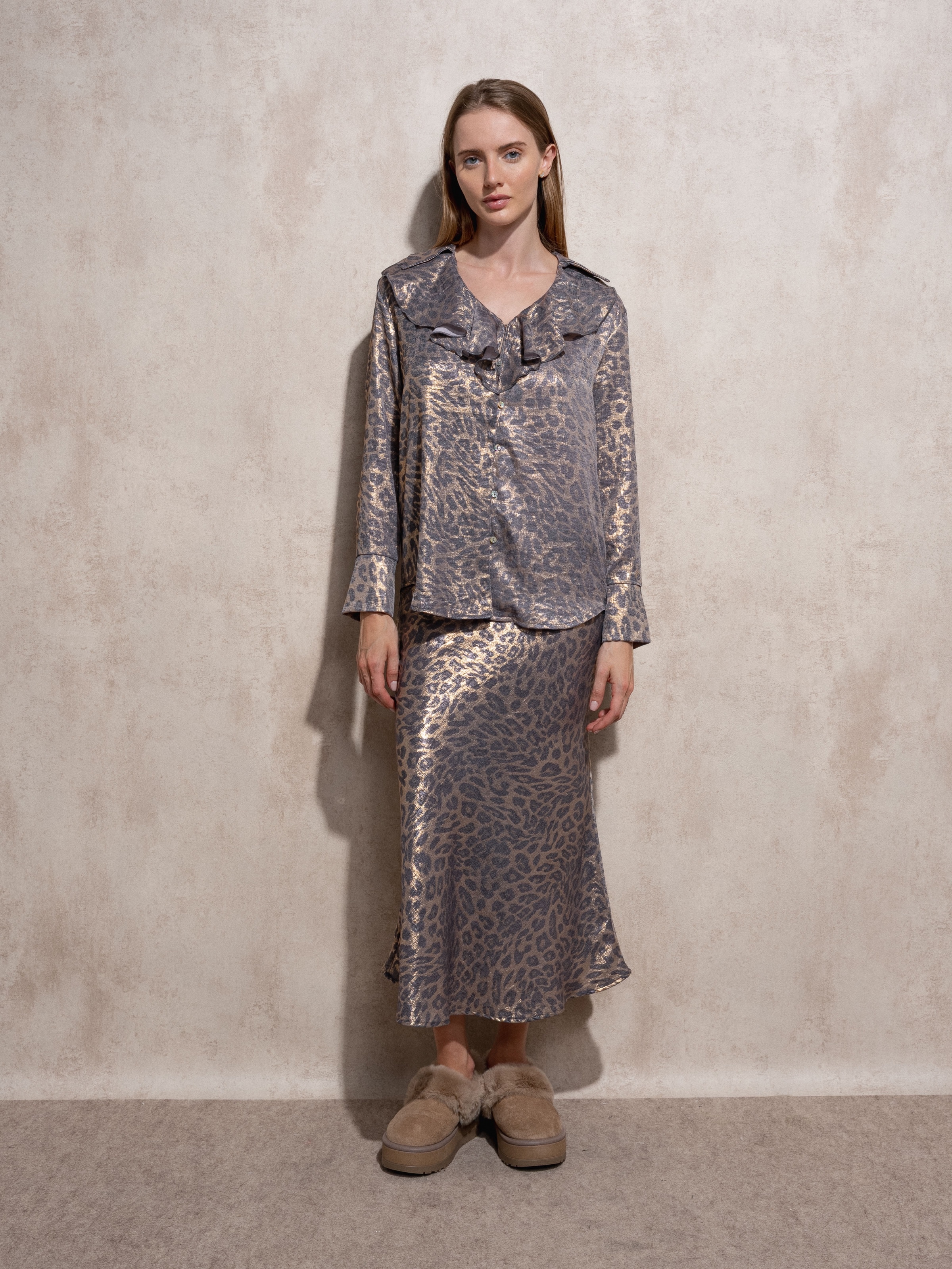 Imagem 0 de Saia com estampa animal