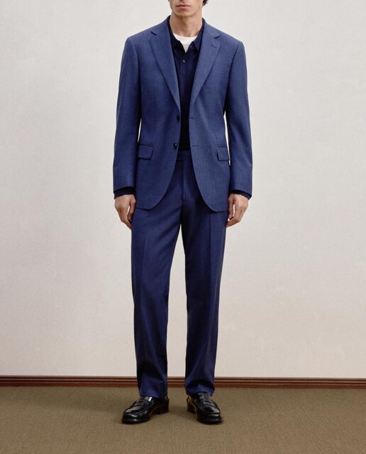 Imagen 0 de Traje de hombre microdibujo lavable