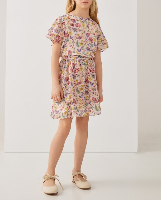Imagen 0 de Falda estampado flor cretona de niña