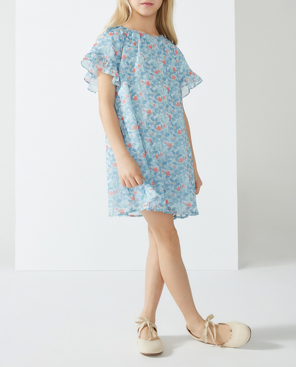 Imagen 0 de Vestido de ceremonia de niña estampado