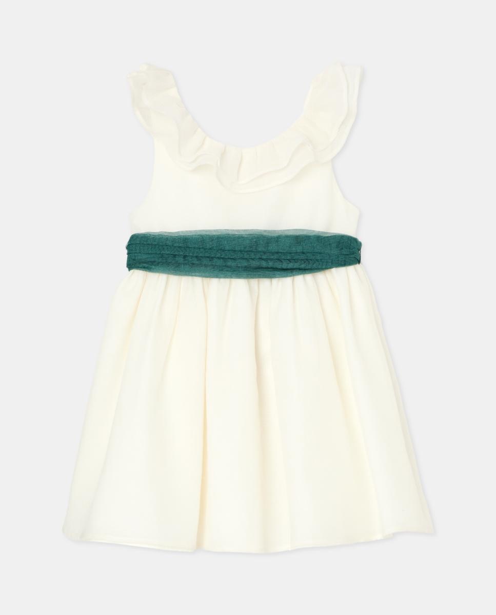 Imagen 0 de Vestido de arras clásico con fajín de niña