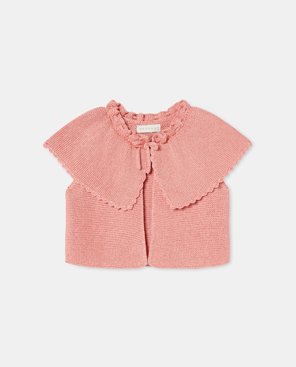 Imagen 0 de Chaqueta tricot capa de ceremonia de niña