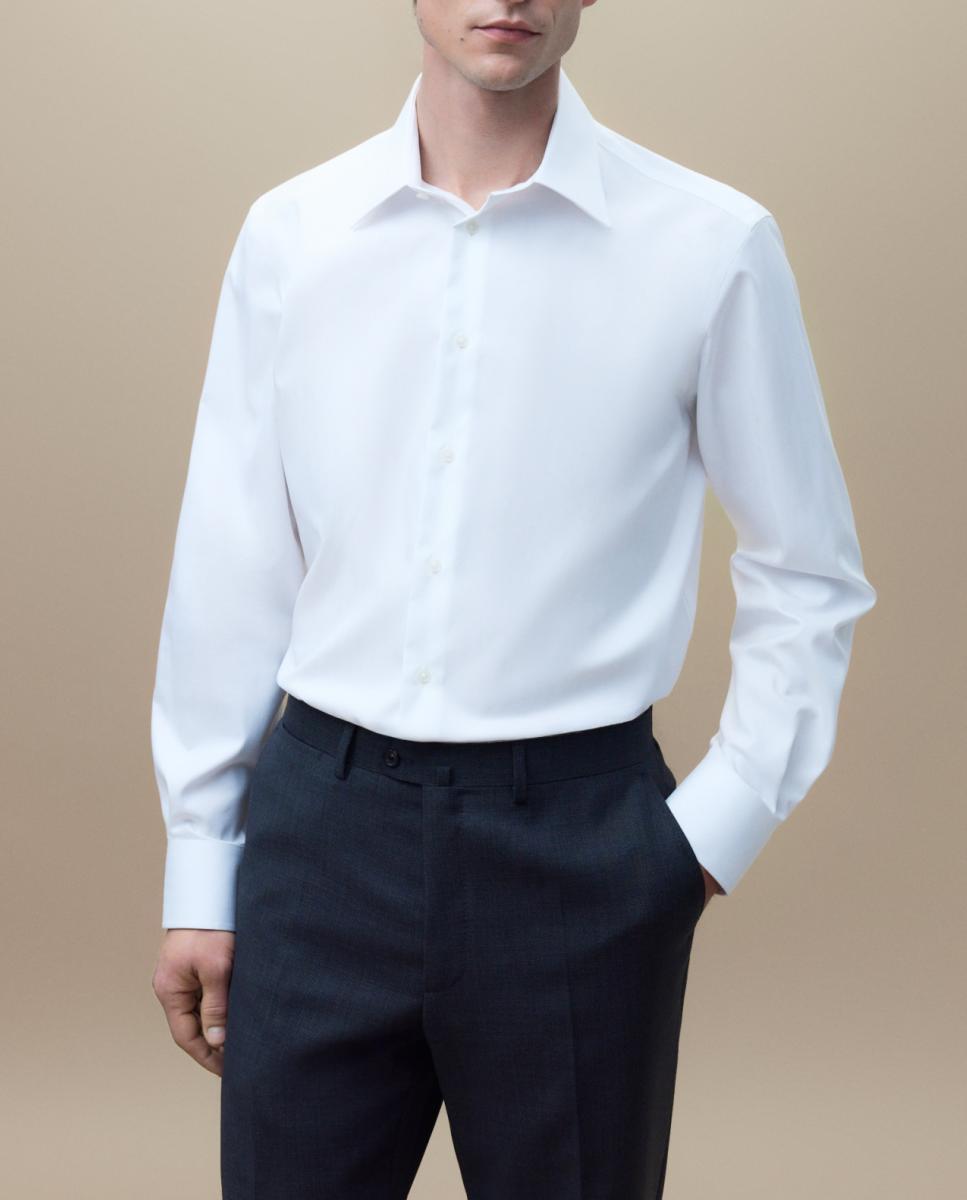 Imagen 0 de Camisa vestir lisa espiga non iron classic fit