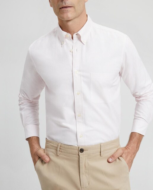 Imagen 0 de Camisa de hombre oxford  rayas facil plancha