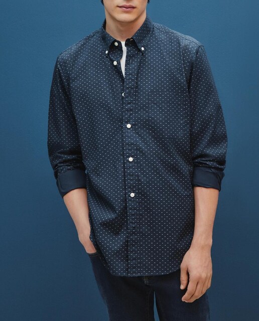 Imagen 0 de Camisa de hombre con microestampado de hombre