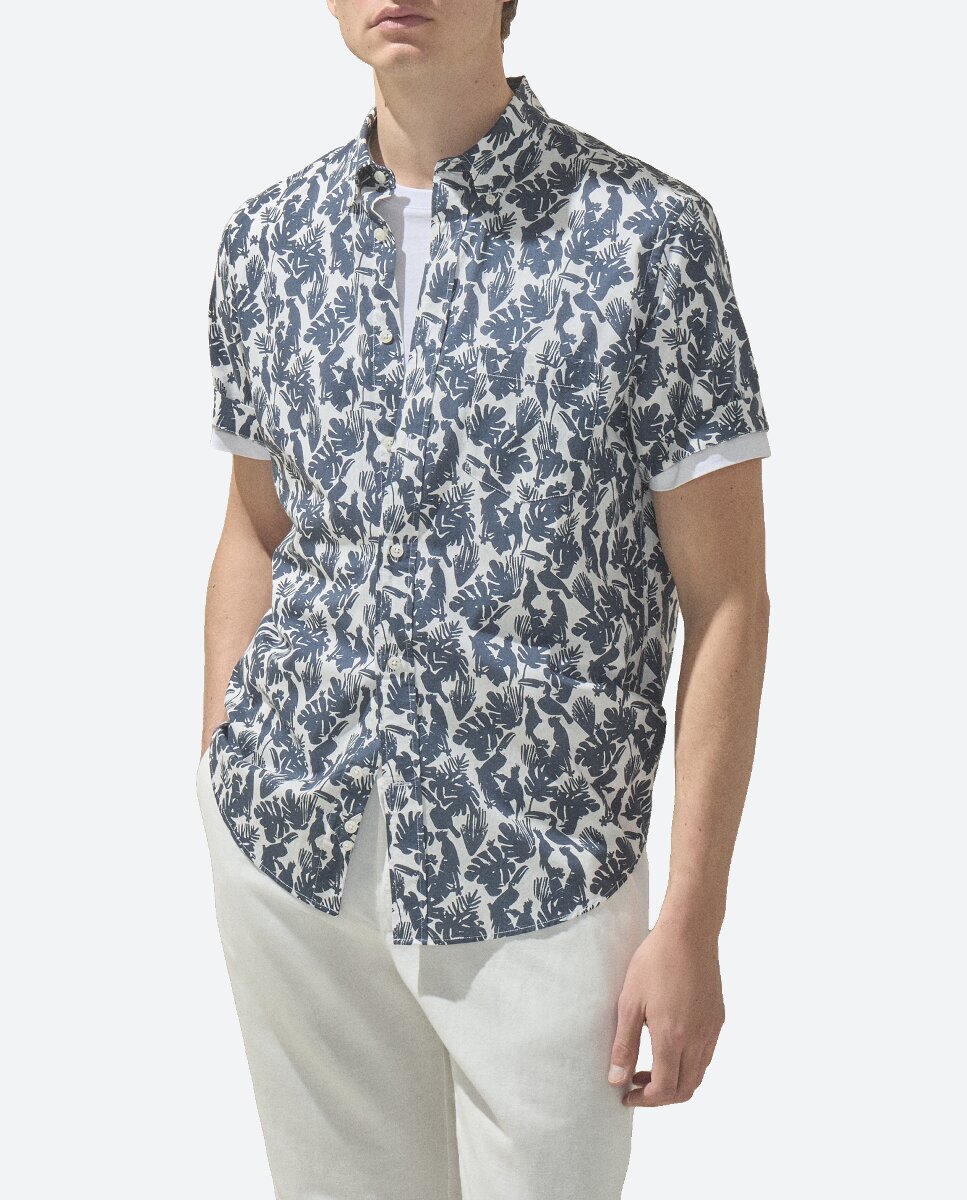 Imagen 0 de Camisa print manga corta de hombre