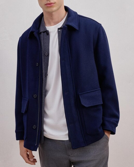 Imagen 0 de Parka paño larga de hombre.