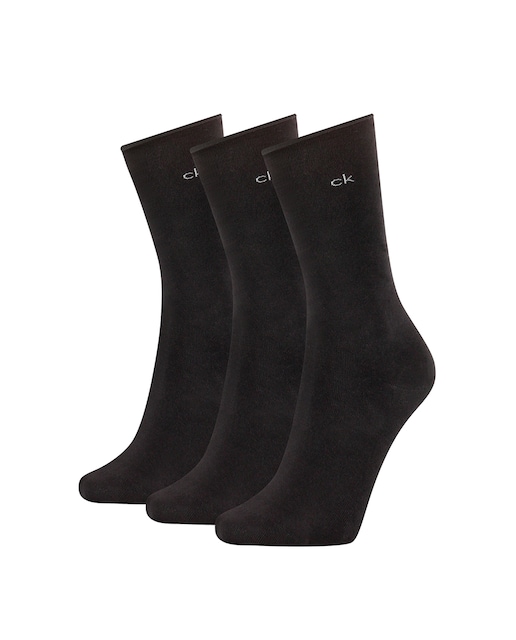 Imagen 0 de Pack de tres pares de calcetines largos de mujer Calvin Klein