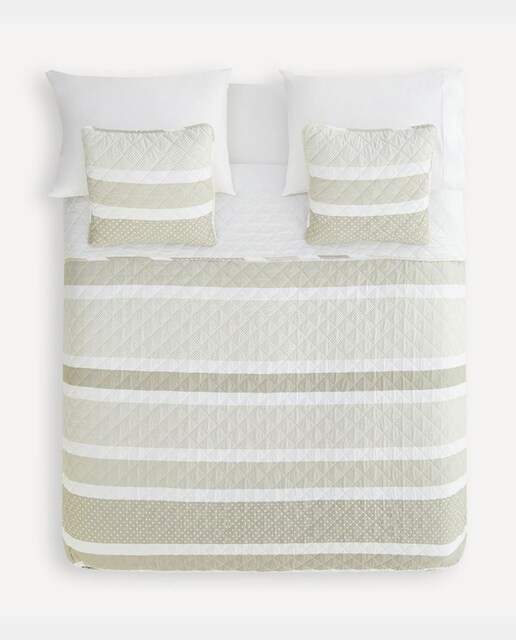 Imagen 0 de Edredón reversible con funda de cojín Topos Basics El Corte Inglés