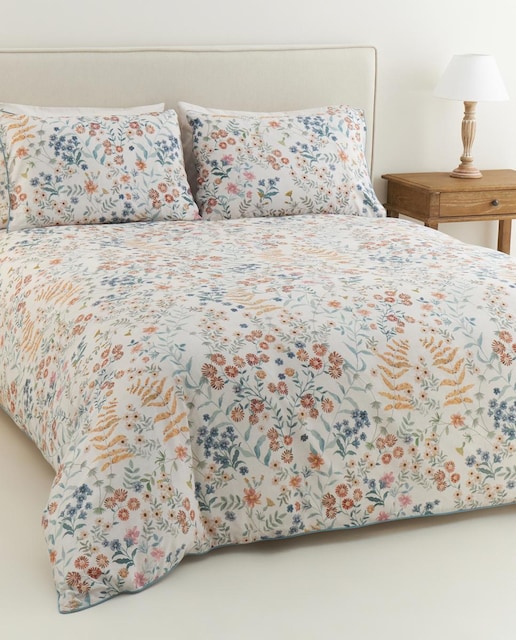 Imagen 0 de Juego de funda nórdica algodón Fleurs El Corte Inglés