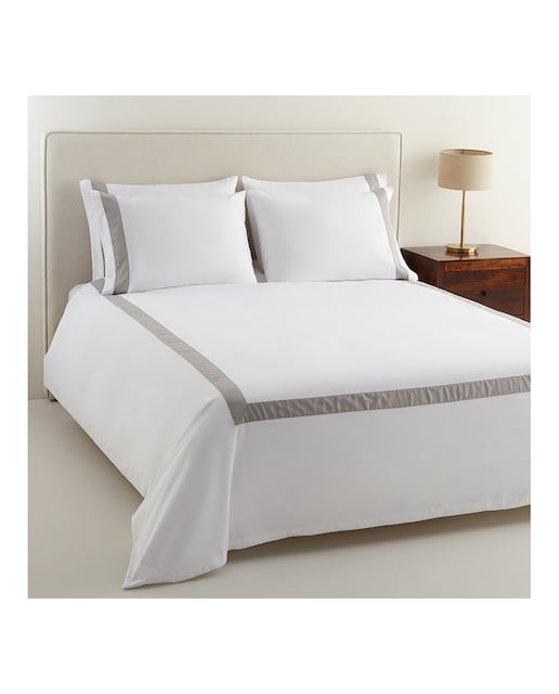 Imagen 0 de Juego de funda nórdica algodón Banded Saten 300 hilos El Corte Inglés