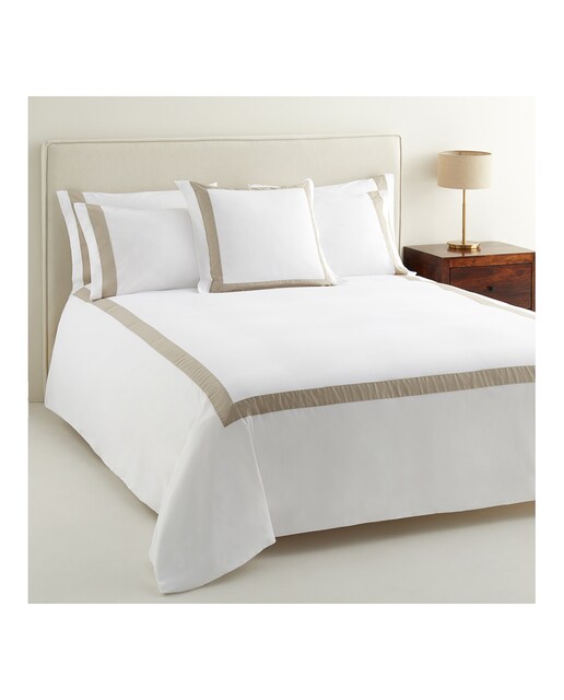 Imagen 0 de Juego de funda nórdica algodón Banded Saten 300 hilos El Corte Inglés