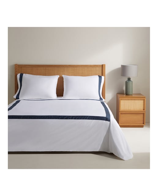 Imagen 0 de Juego de funda nórdica algodón Banded Saten 300 hilos El Corte Inglés
