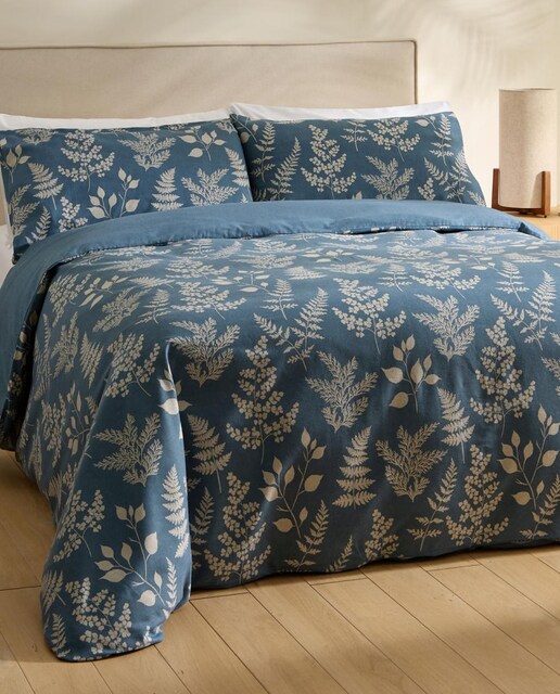 Imagen 0 de Juego de funda nórdica franela algodón Ferns