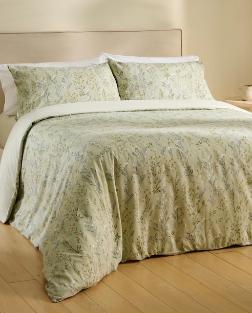 Imagen 0 de Juego de funda nórdica franela algodón Flor