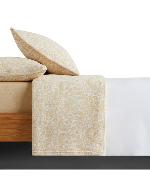 Imagen 0 de Juego de sábanas con bajera coralina Nisha El Corte Inglés