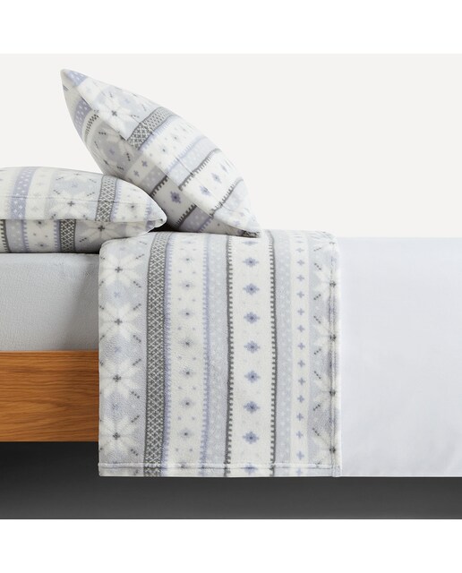 Imagen 0 de Juego de sábanas con bajera coralina Islandia El Corte Inglés