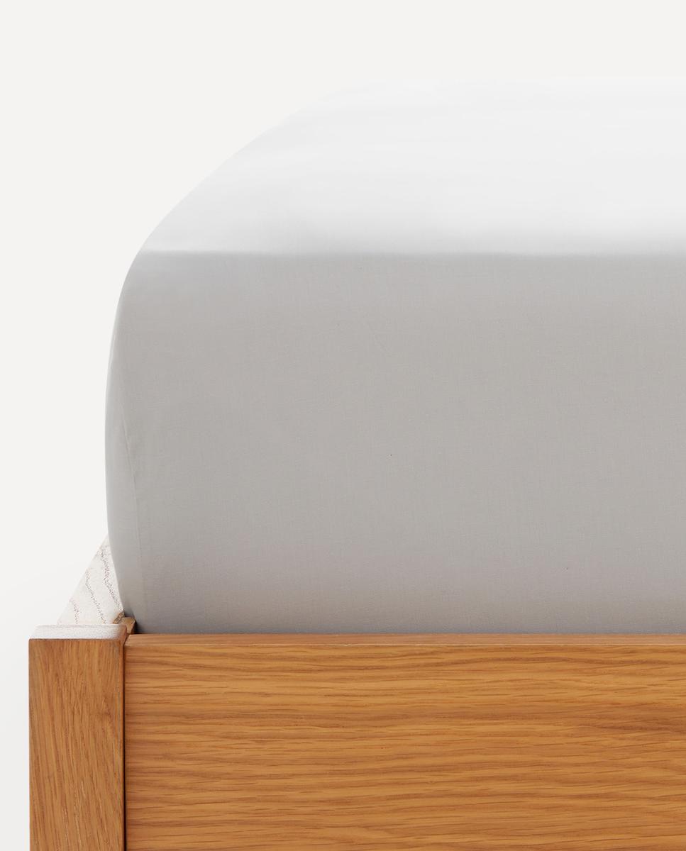 Imagen 0 de Sábana bajera ajustable algodón Percal Esencial 180 hilos platabanda 35 cm El Corte Inglés